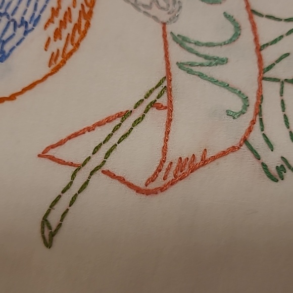 Vintage Hand Stitched Missouri State Bird & Flower - Picture 9 of 16